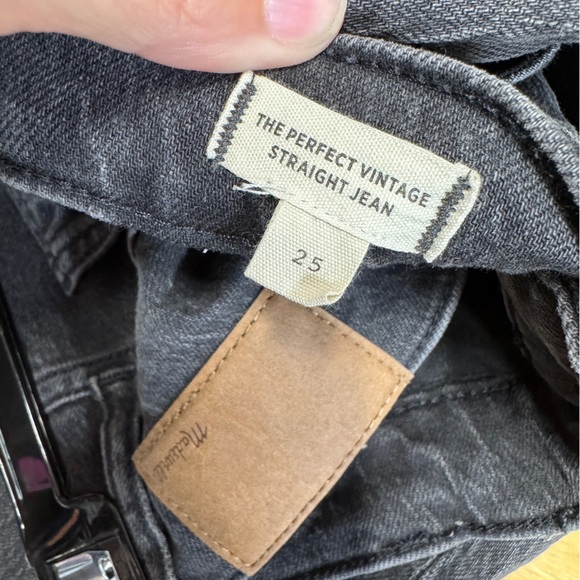 Madewell The Perfect Vintage High Waist Straight Leg Jeans 25 Lunar Gray Wash‎ - Picture 6 of 8